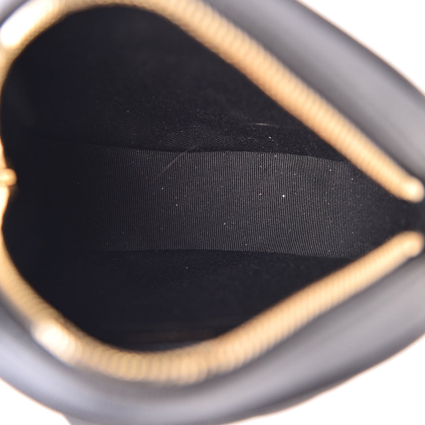 Grain De Poudre Matelasse Chevron Quilted Round Vinyle Camera Bag Black