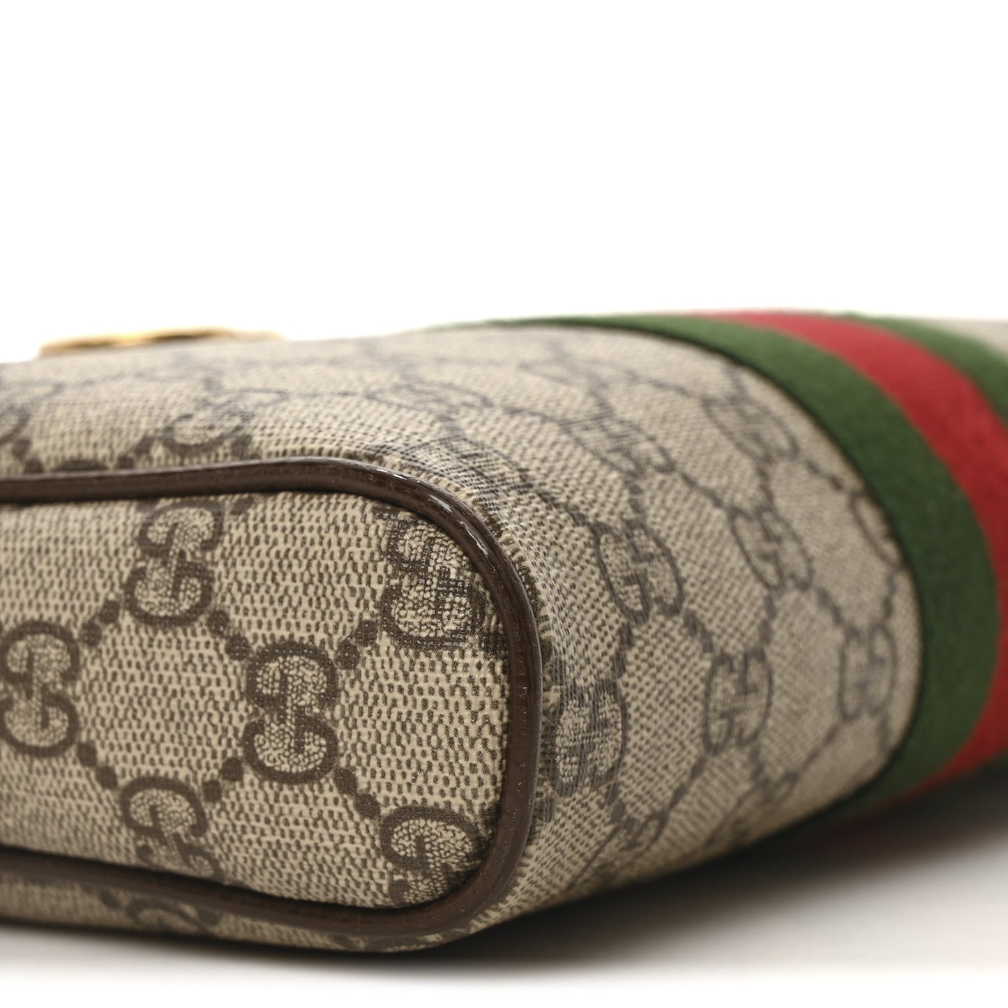 GG Supreme Monogram Web Small Ophidia Messenger Bag Brown