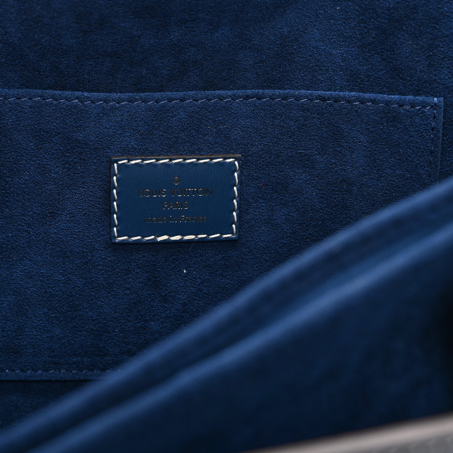 Louis Vuitton Denim Monogram Jacquard Dauphine MM Bleu 6 of 9