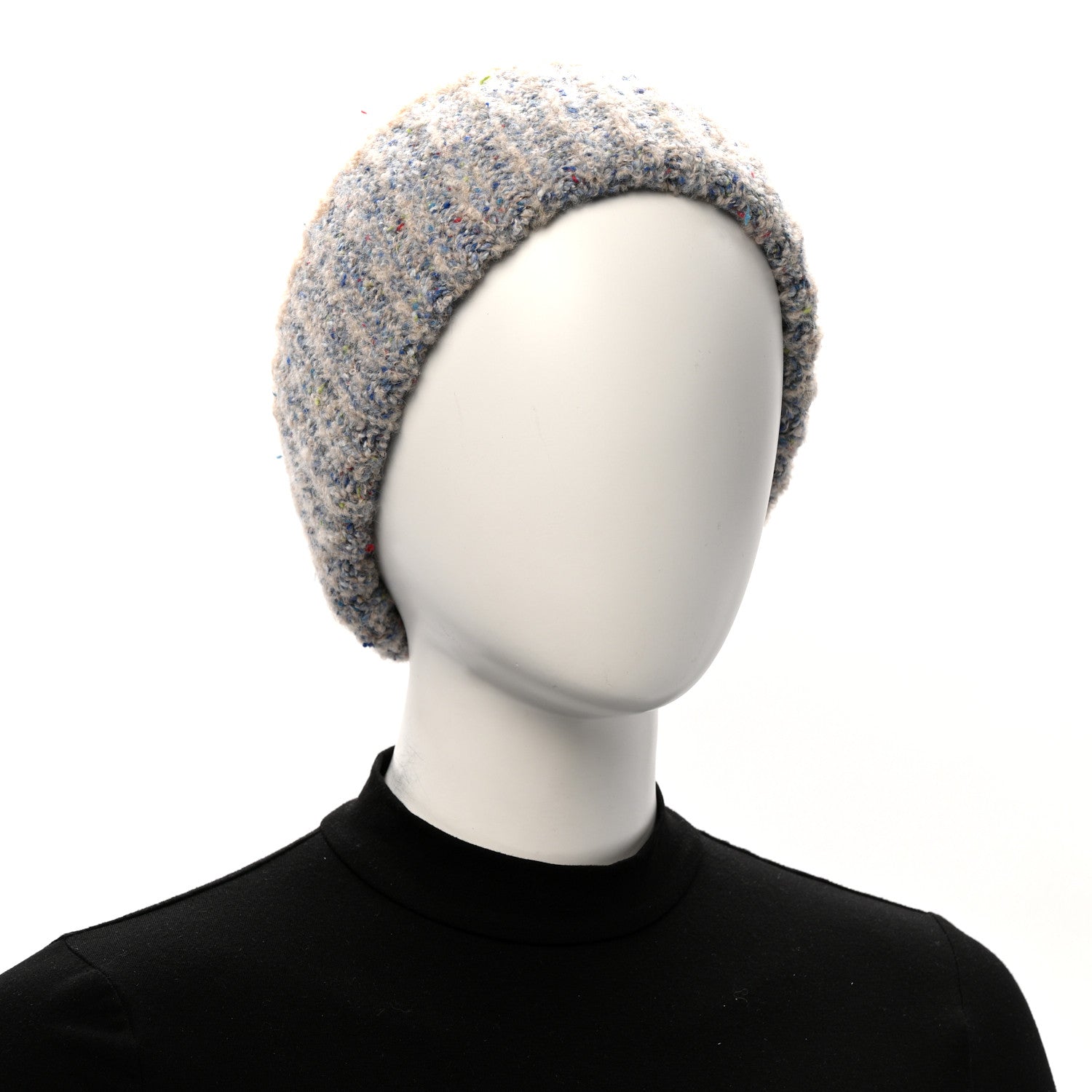 Fendi Wool FF Beanie S/M Sky Blue Multicolor 2 of 6