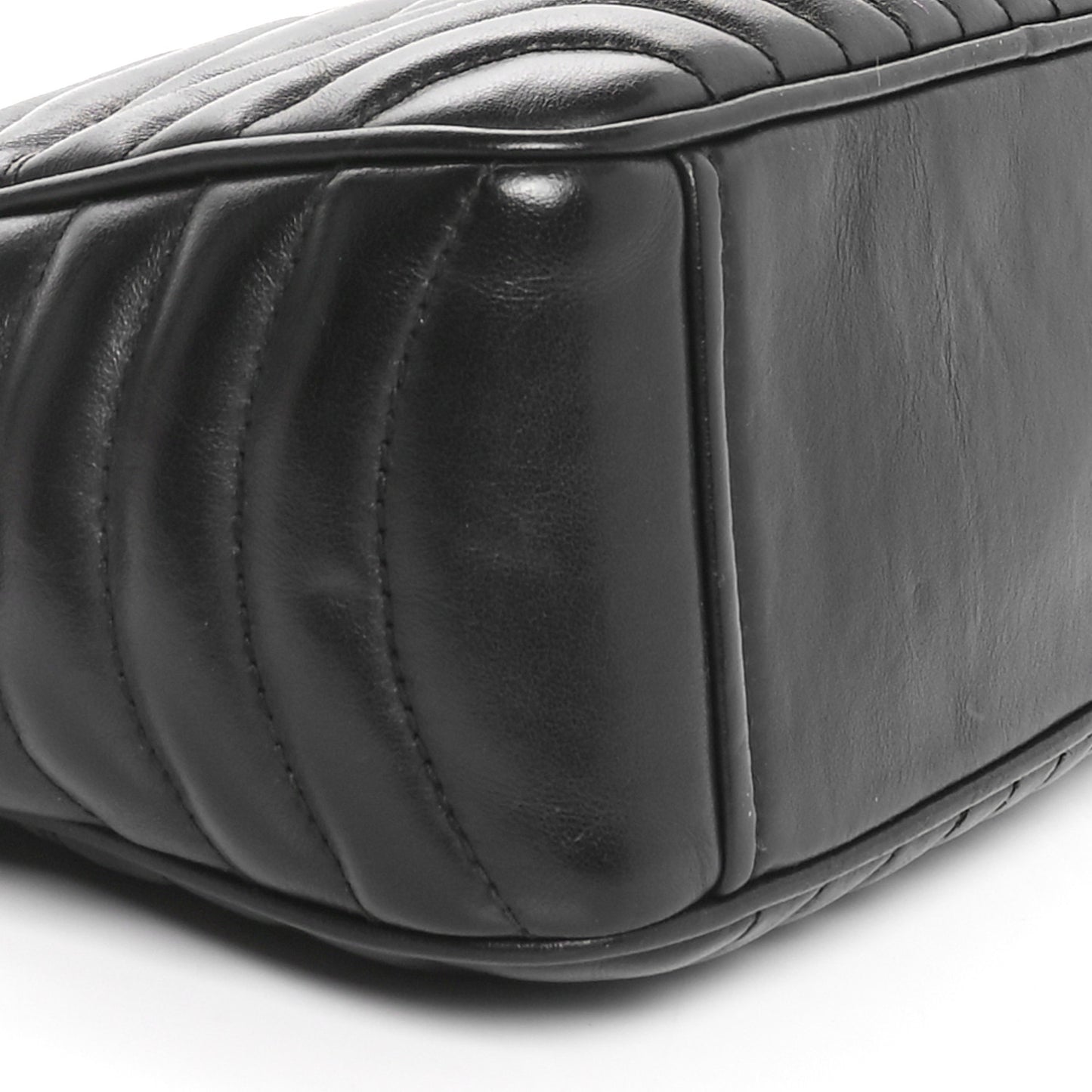 Soft Calfskin Diagramme Camera Bag Black
