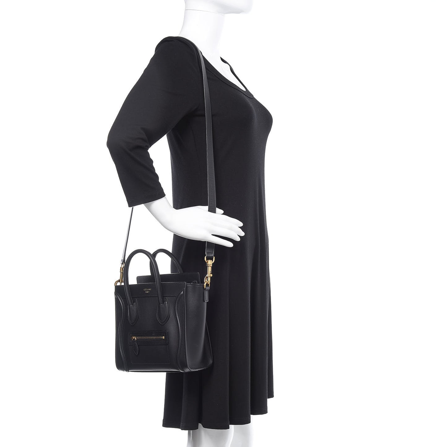 Smooth Calfskin Nano Luggage Black