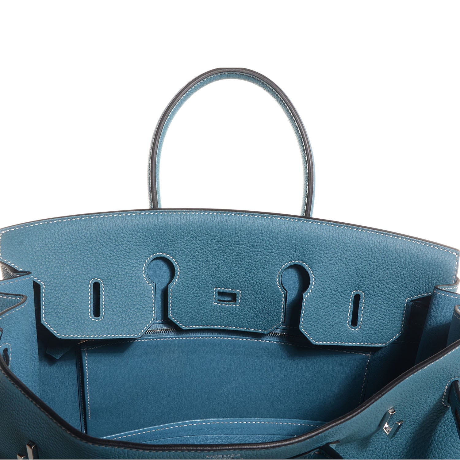 Hermes Togo Birkin 35 Blue Jean 14 of 26