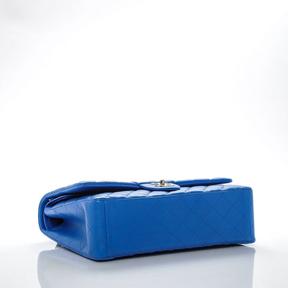 Chanel Lambskin Quilted Maxi Double Flap Blue 4 of 7