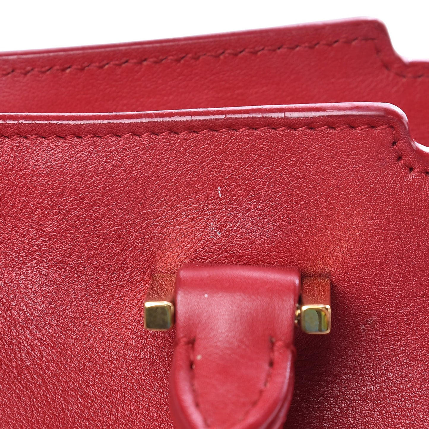 Calfskin Small Classic Y Cabas Rouge Orient