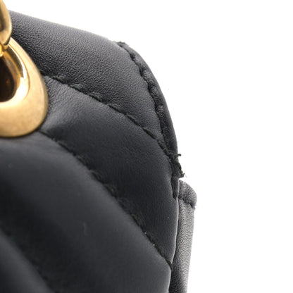 Gucci Calfskin Matelasse Mini GG Marmont Shoulder Bag Black 15 of 17