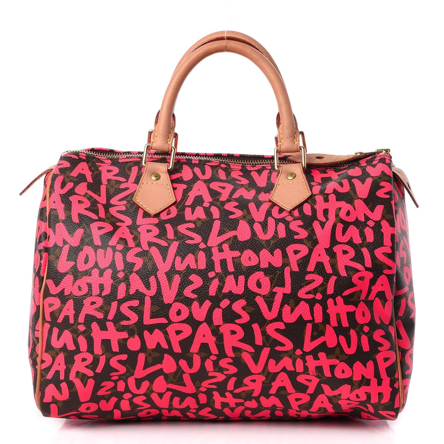 Monogram Graffiti Speedy 30 Fuchsia