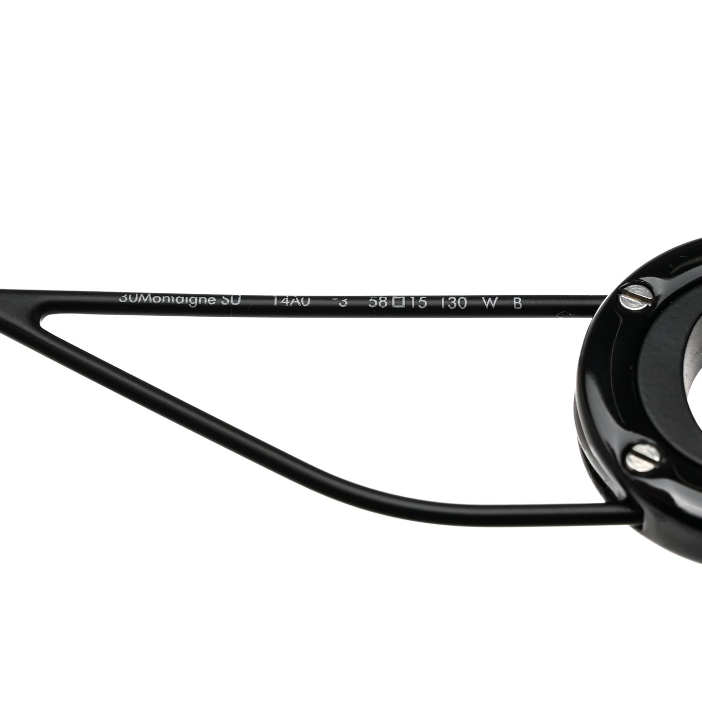 Square 30 Montaigne Sunglasses Black