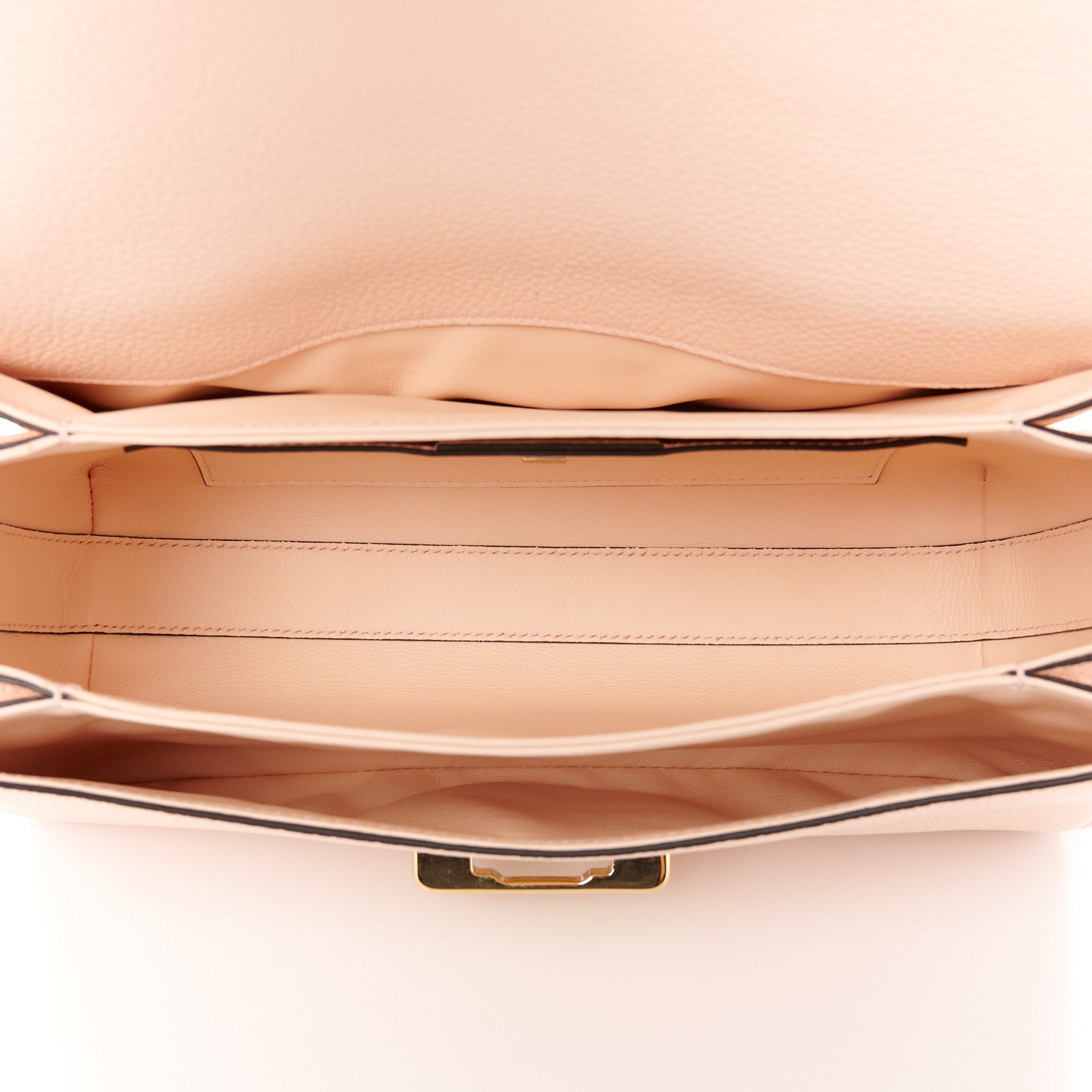 Salvatore Ferragamo Calfskin Glam Shoulder Bag Pink Lemonade 5 of 9