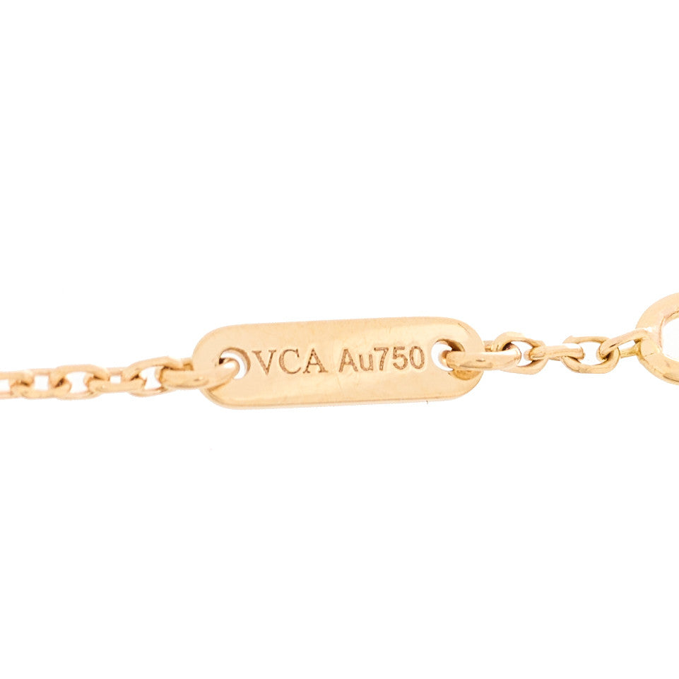 18K Rose Gold Carnelian Sweet Alhambra Bracelet