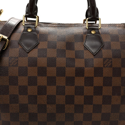 Louis Vuitton Damier Ebene Speedy Bandouliere 30 7 of 12
