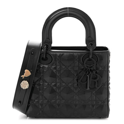 Christian Dior Calfskin Cannage Diamond Small My ABCDior Lady Dior Black 1 of 11