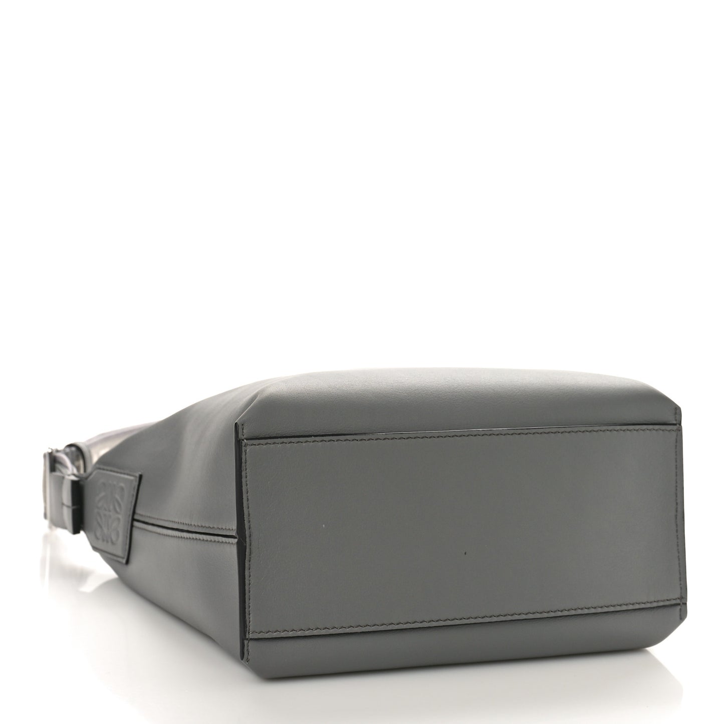 Supple Smooth Calfskin Jacquard Cubi Crossbody Bag Asphalt Grey