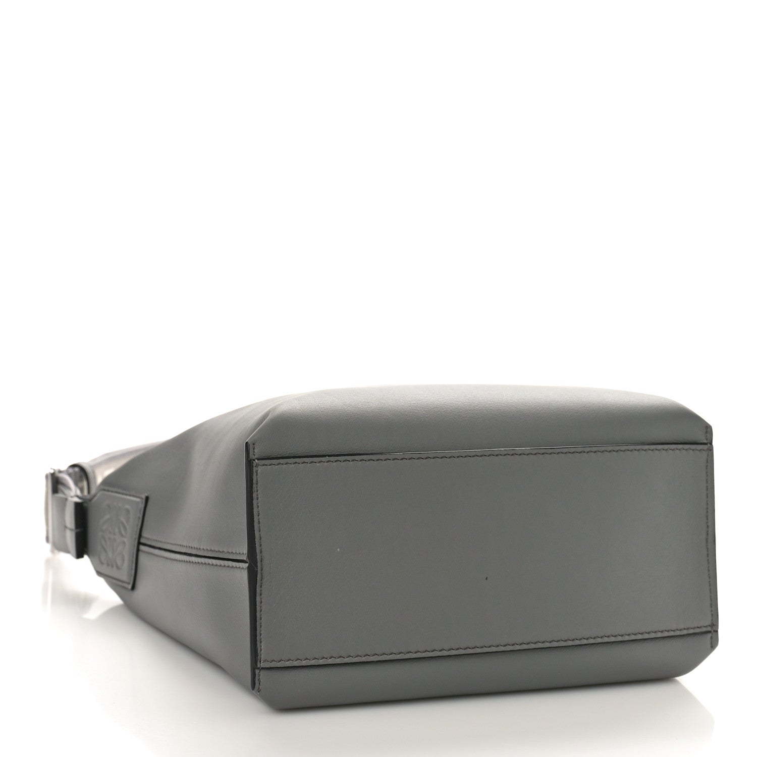 Loewe Supple Smooth Calfskin Jacquard Cubi Crossbody Bag Asphalt Grey 4 of 8