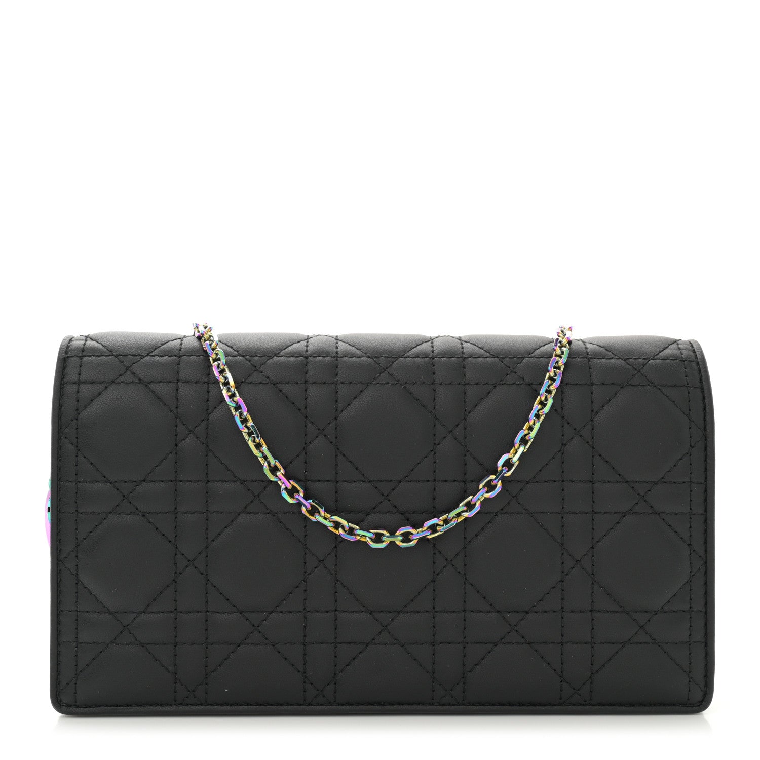 Christian Dior Lambskin Cannage Lady Dior Pouch Black 1 of 11