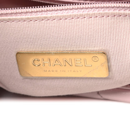 Chanel Lambskin Quilted Medium 19 Flap Light Pink 6 of 13
