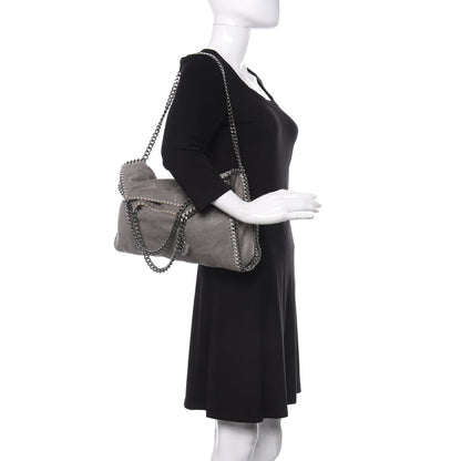 Stella McCartney Shaggy Deer Falabella Fold Over Tote Grey 3 of 9