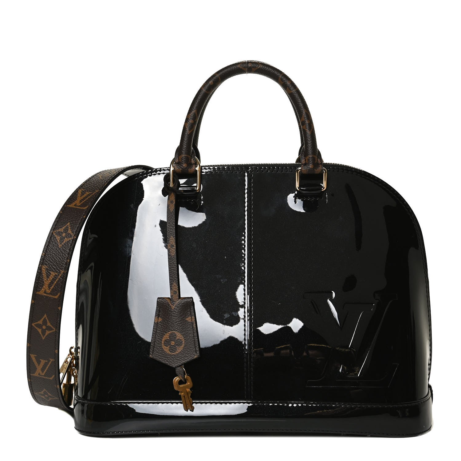 Louis Vuitton Patent Monogram Alma PM Black 1 of 12