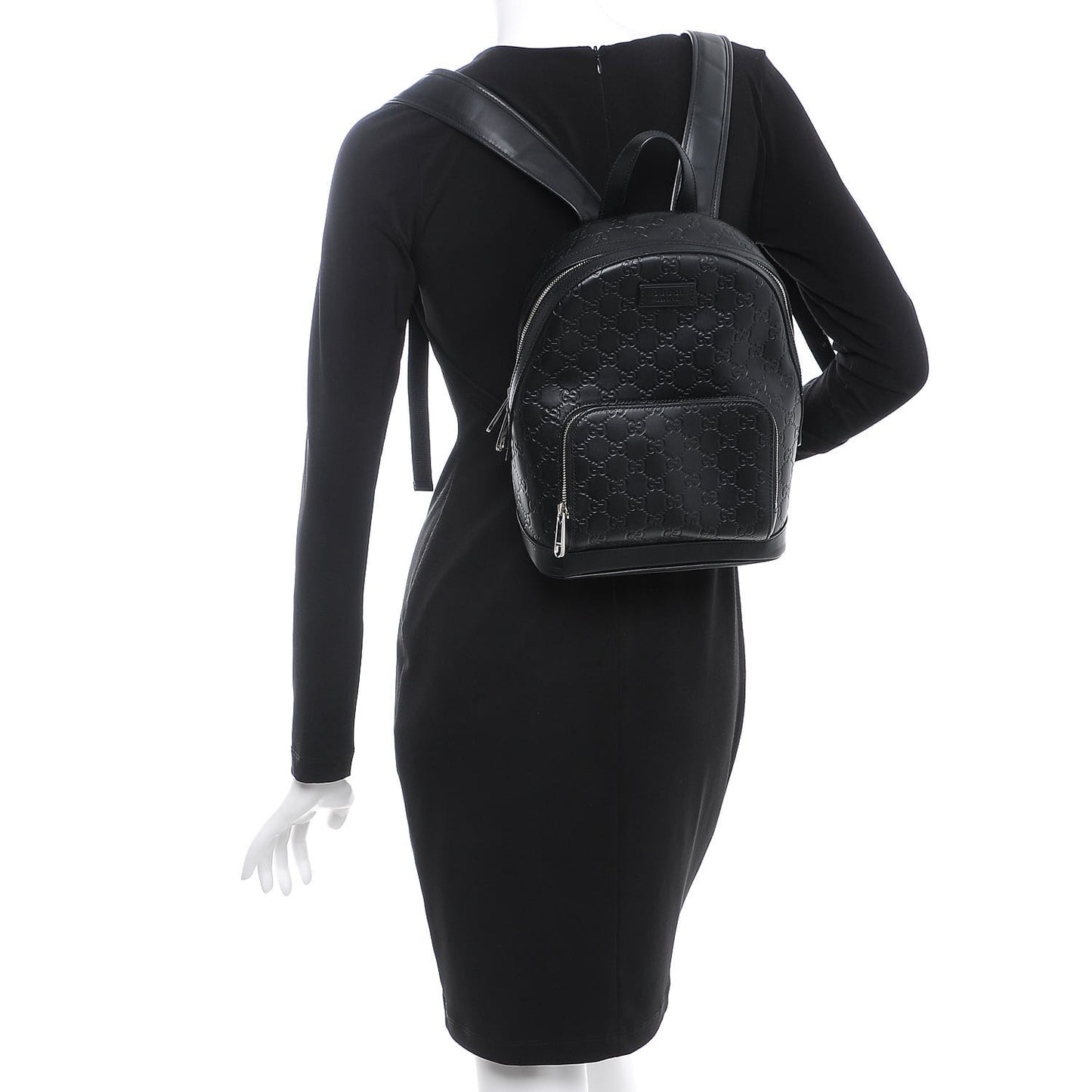 Guccissima Signature Day Backpack Black