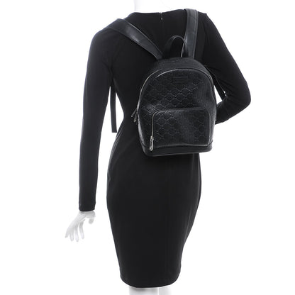 Gucci Guccissima Signature Day Backpack Black 2 of 14