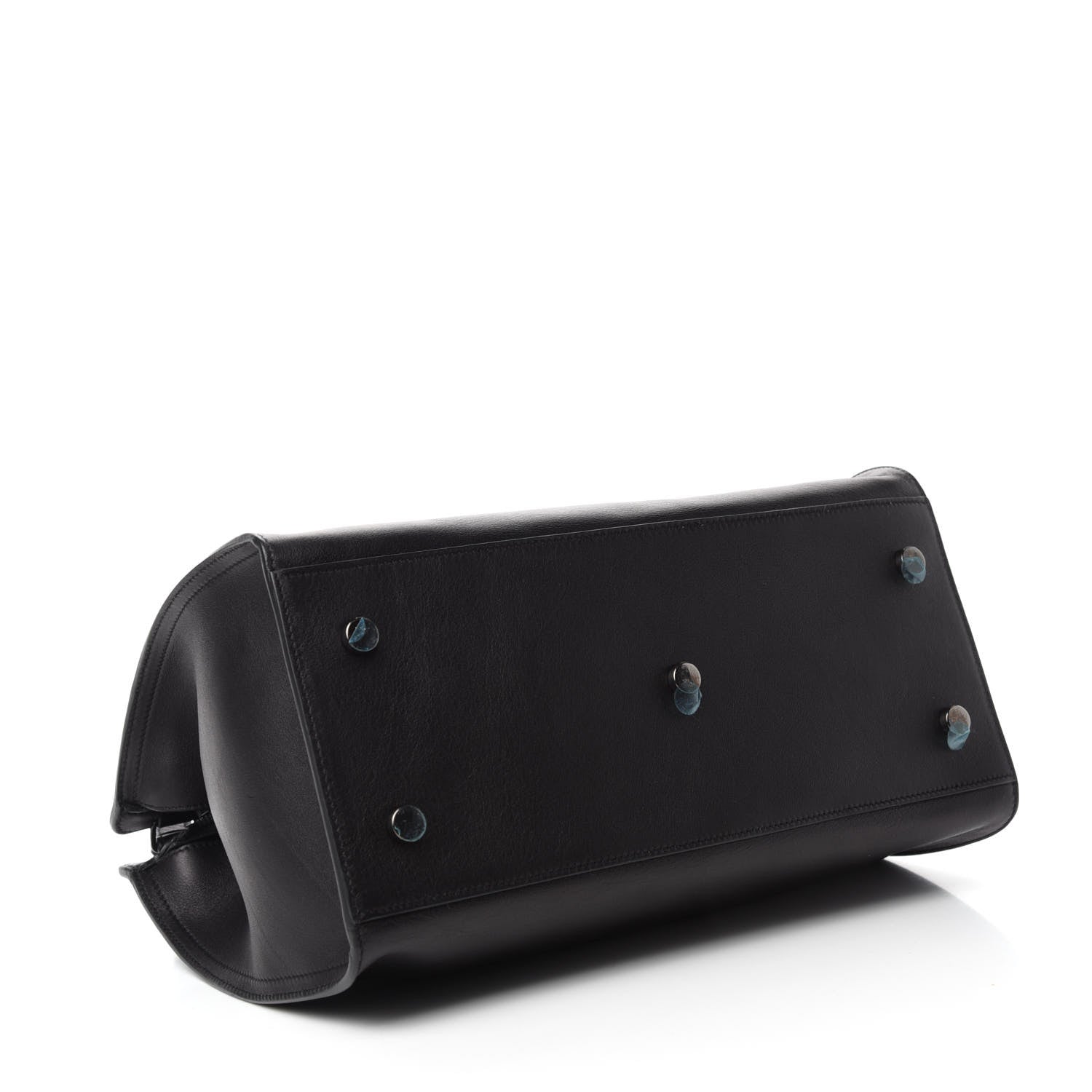 Saint Laurent Calfskin Small Monogram Cabas Black 4 of 10