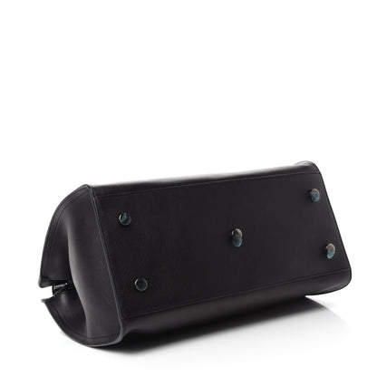 Saint Laurent Calfskin Small Monogram Cabas Black 4 of 10