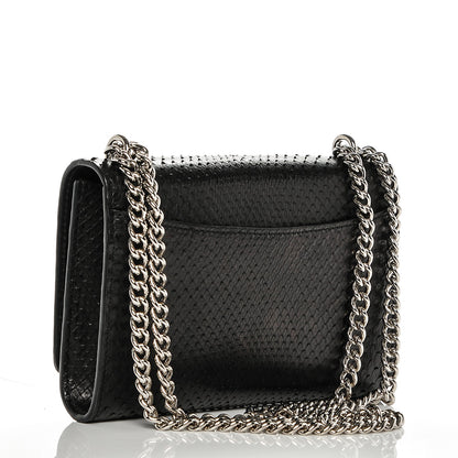 Louis Vuitton Python Louise Chain MM Black 3 of 8