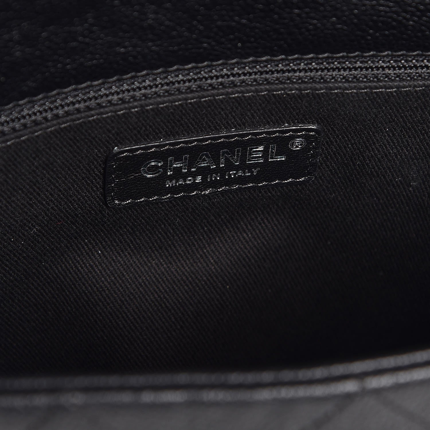 Chanel Grained Calfskin Stitched Small Braided With Style Flap Black 6 of 8