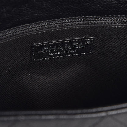 Chanel Grained Calfskin Stitched Small Braided With Style Flap Black 6 of 8