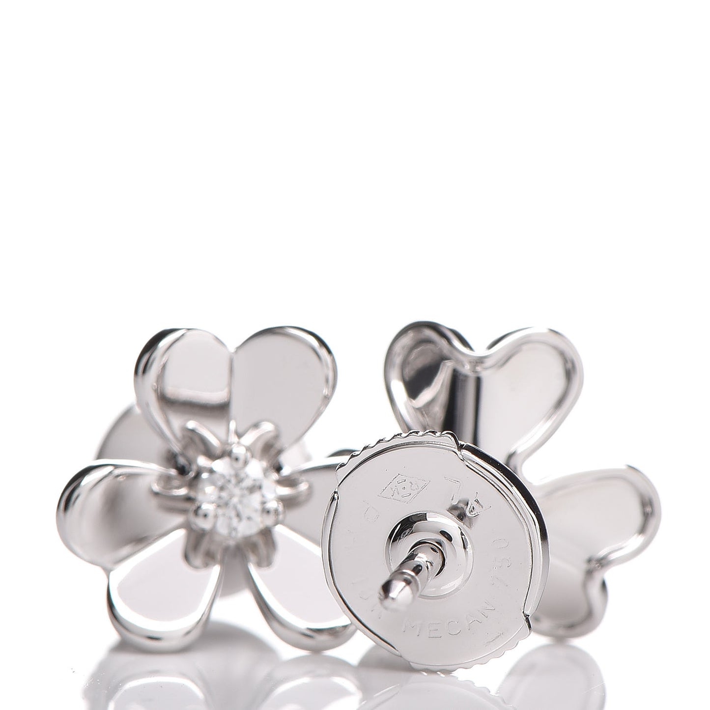 18K White Gold Diamond Mini Frivole Earrings