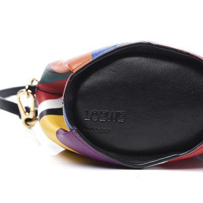 Loewe Calfskin Mini Striped Elephant Crossbody Bag Multicolor 7 of 14