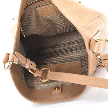 Prada Vitello Daino Hobo Sughero 5 of 14