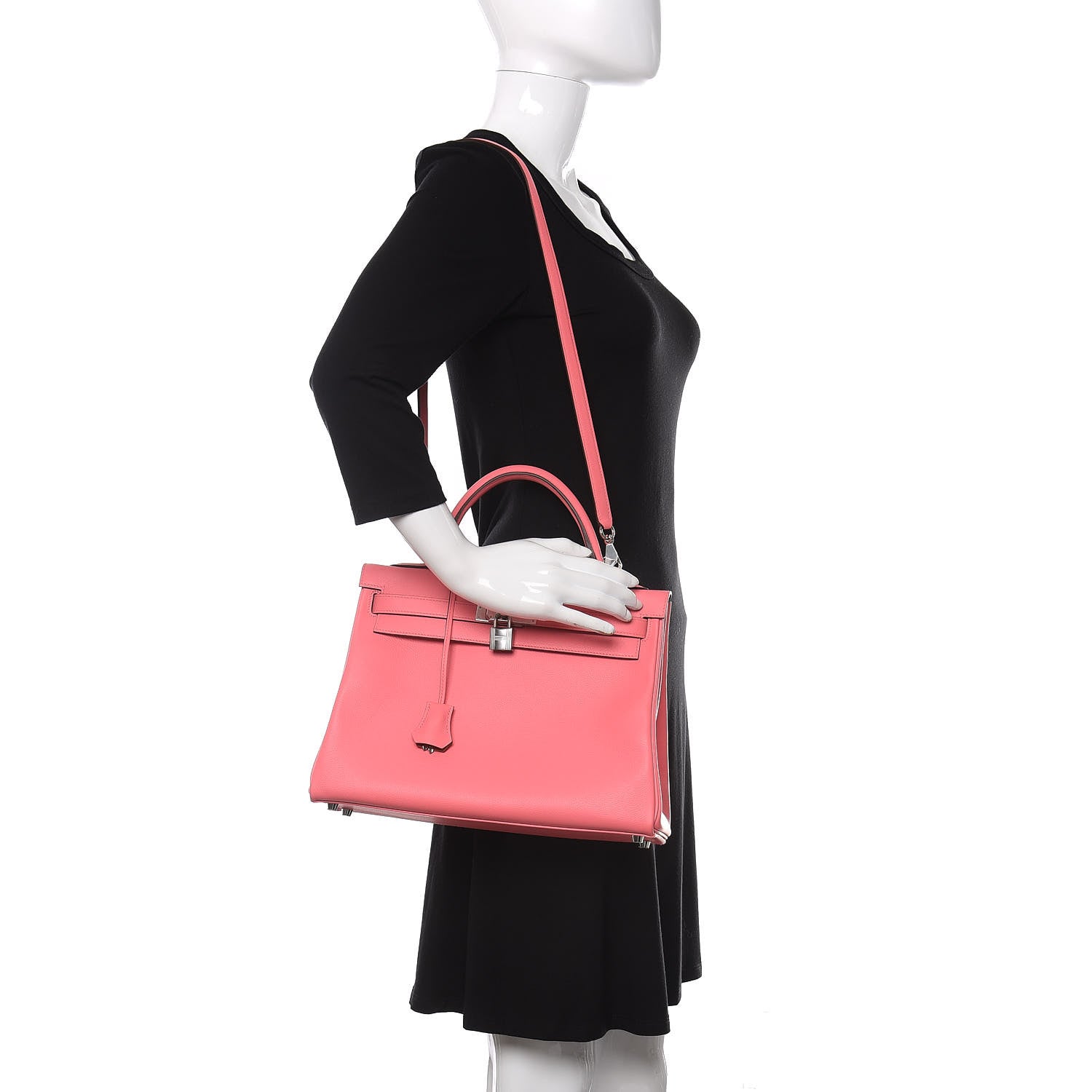 Hermes Evercolor Verso Kelly Retourne 32 Rose D'ete Terre Battue 2 of 11