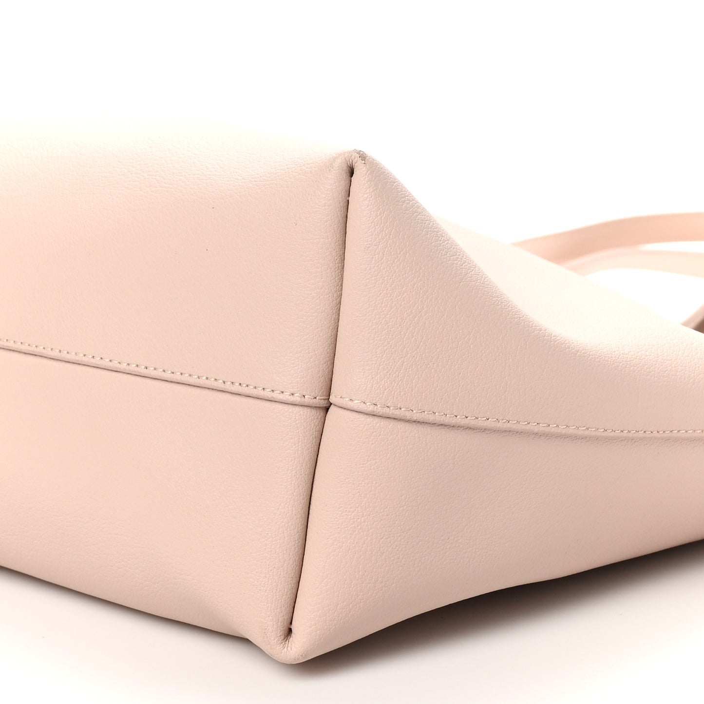 Calfskin Large Shopping Tote Pale Blush