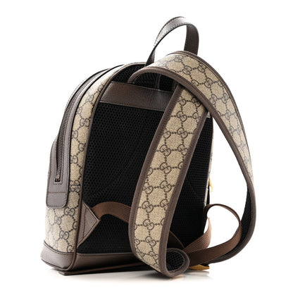 Gucci GG Supreme Monogram Calfskin Web Small Ophidia Day BackpacK Beige Ebony New Acero 3 of 12