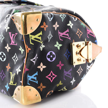 Louis Vuitton Monogram Multicolor Speedy 30 Black 6 of 12