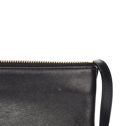 Celine Lambskin Large Trio Crossbody Bag Black 8 of 9