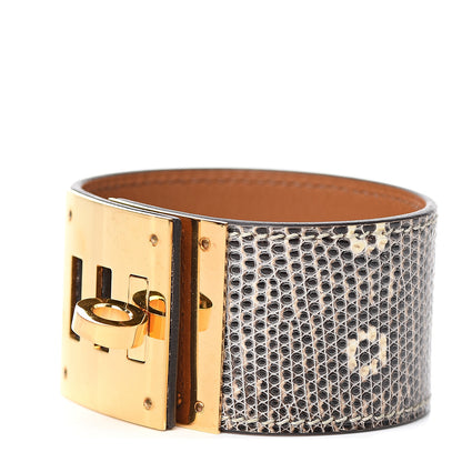 Hermes Lizard Kelly Dog Cuff T3 Ombre 1 of 5