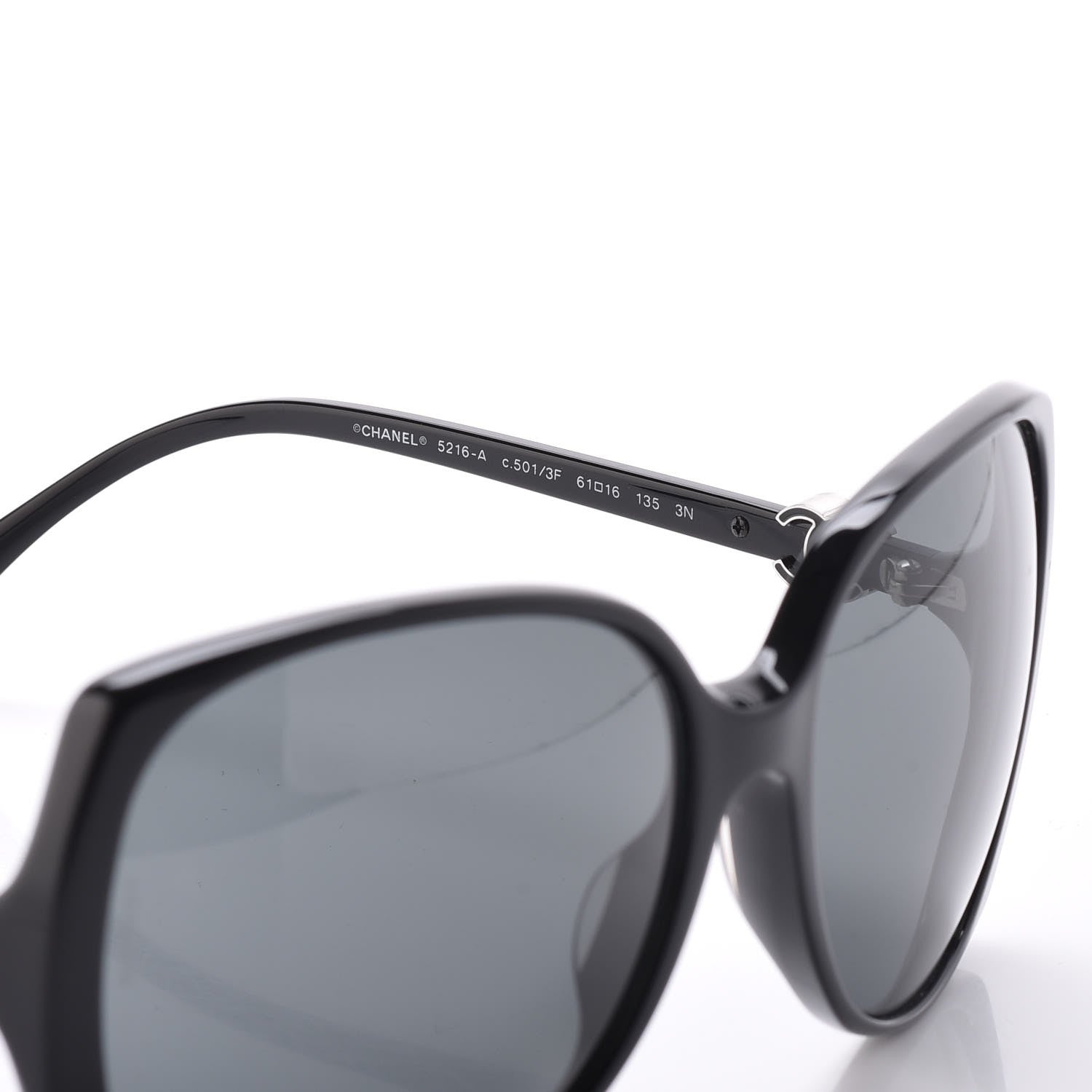 Chanel CC Sunglasses 5216-A Black 6 of 7