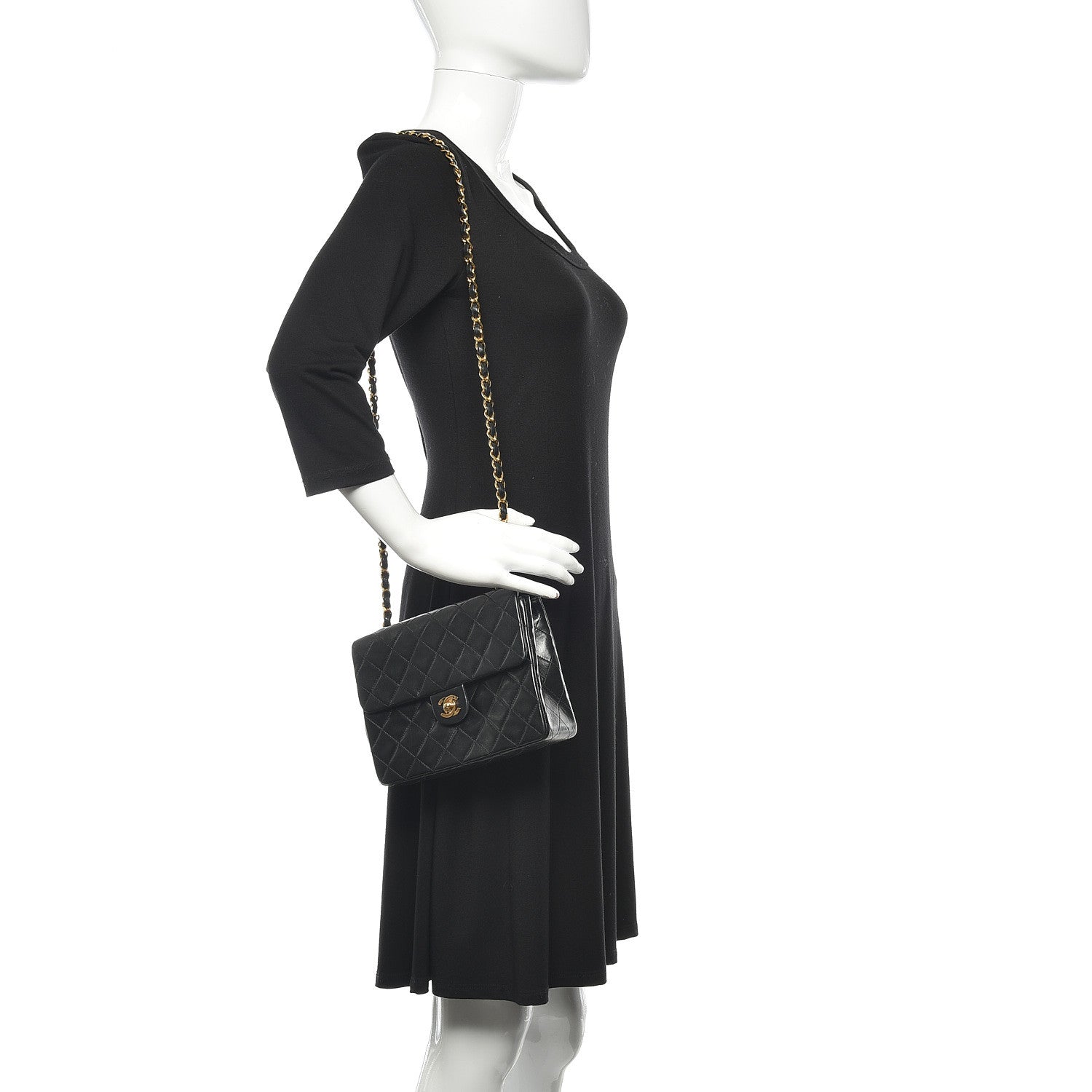 Chanel Lambskin Quilted Mini Square Flap Black 2 of 11