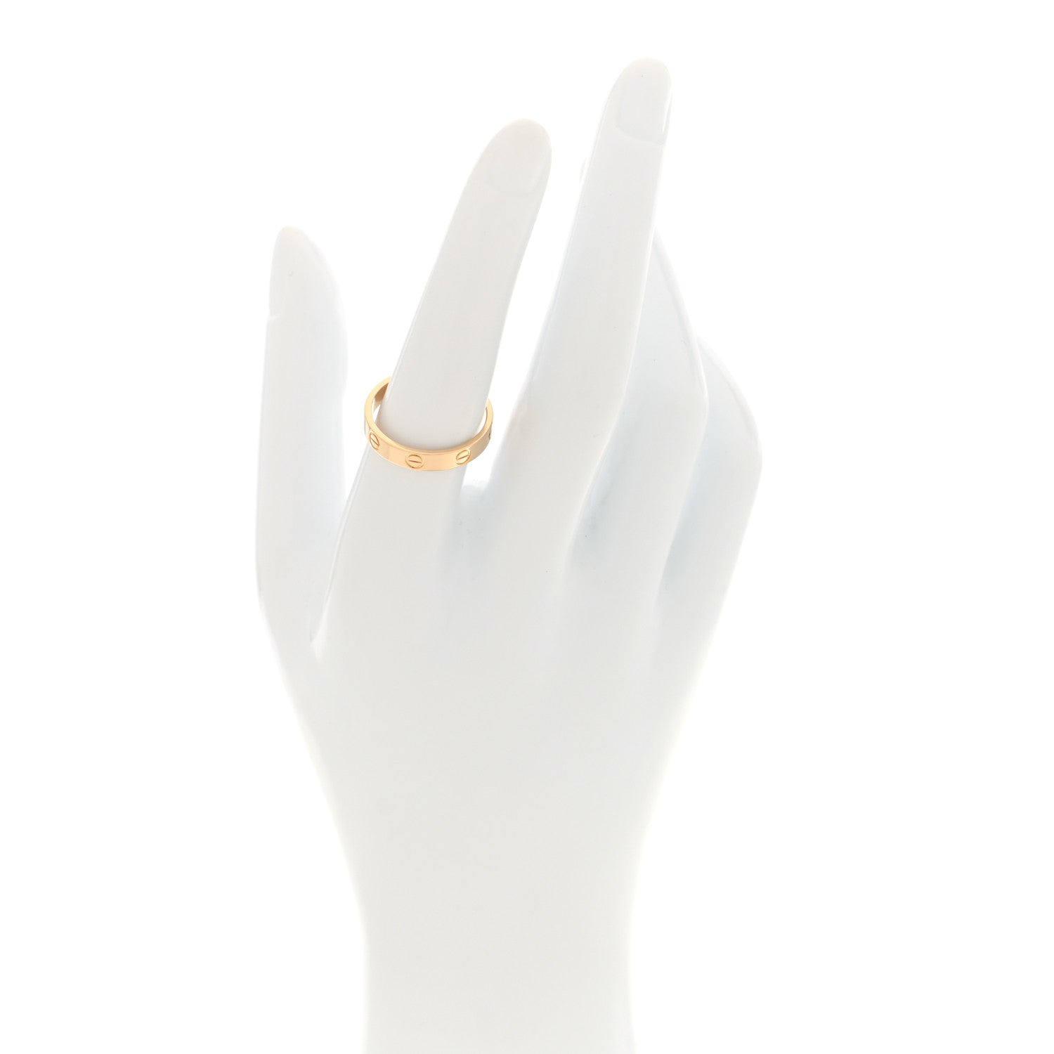 Cartier 18K Yellow Gold 3.5mm LOVE Wedding Band Ring 55/7.25 2 of 5