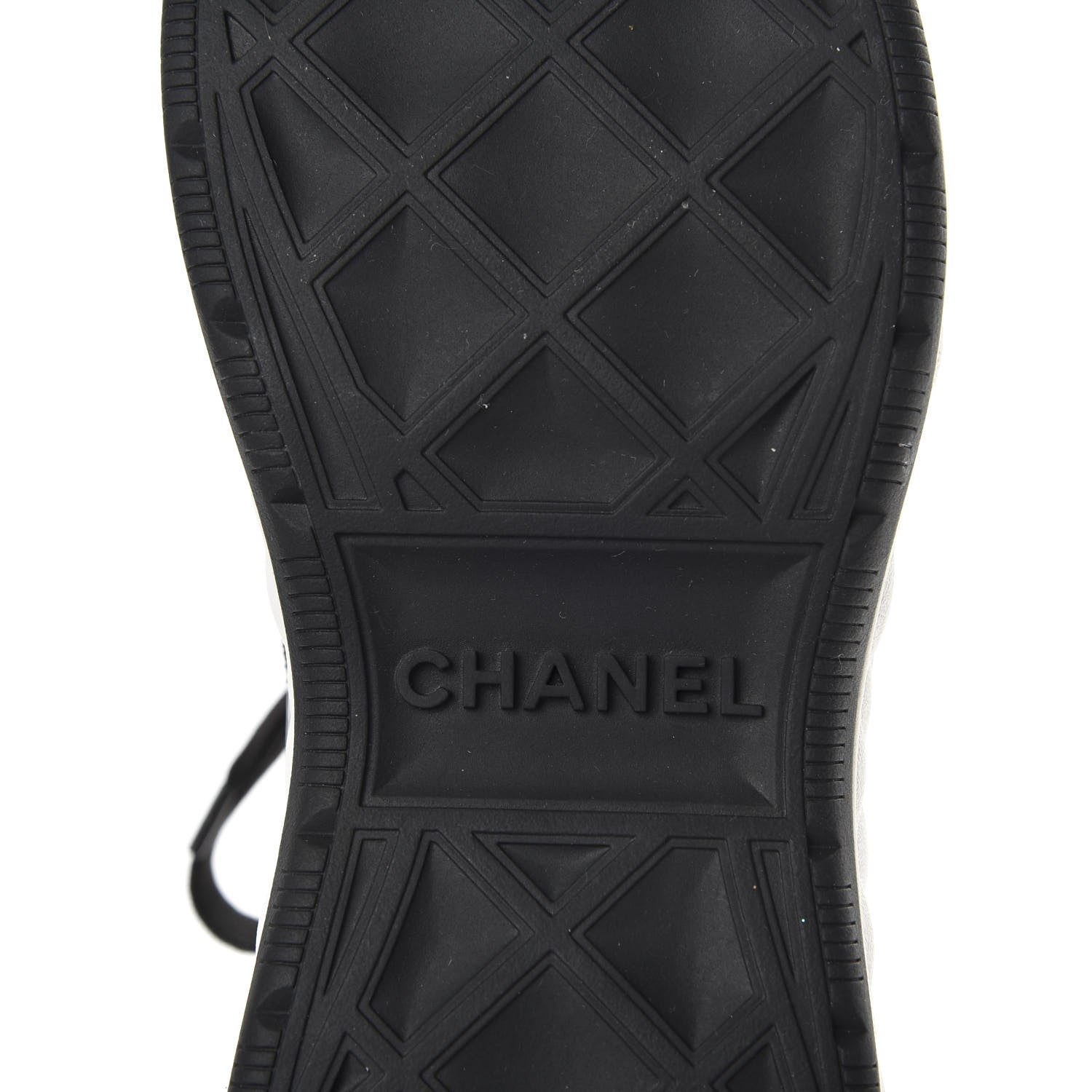 Chanel Fabric Calfskin Suede CC Sneakers 37 Black 8 of 10
