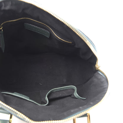 Burberry Bridle Calfskin House Check Small Orchard Bowling Bag Green 5 of 13