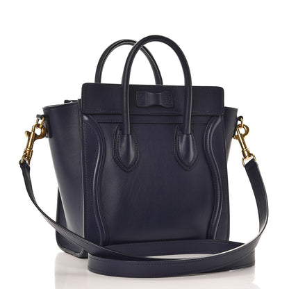 Celine Smooth Calfskin Nano Luggage Ink 3 of 8