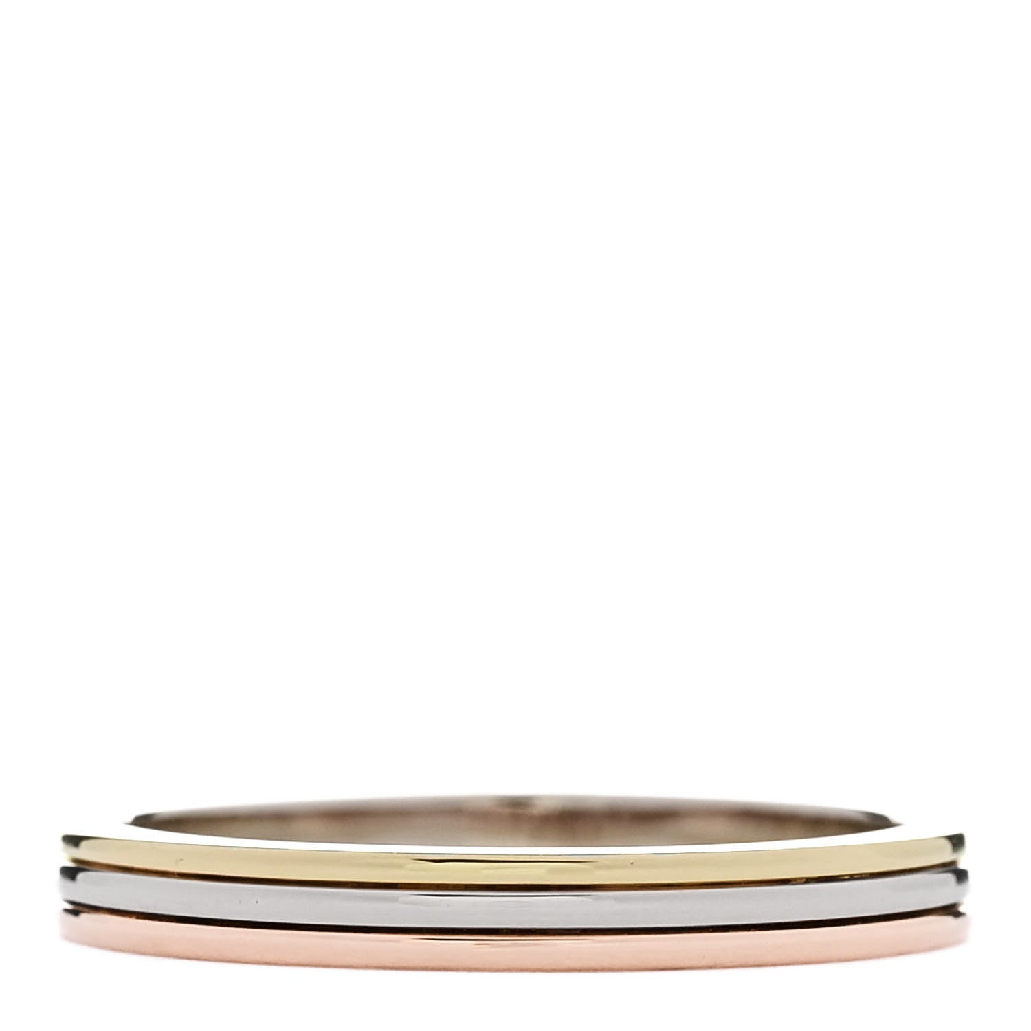 Cartier 18K Pink Yellow White Gold 2.5mm Vendome Louis Cartier Wedding Band Ring 58 8.5 3 of 4