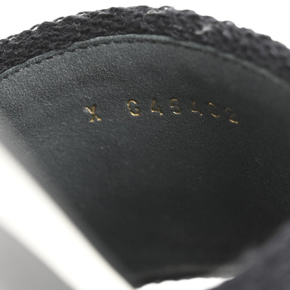 Chanel Cotton Logo Mule Sandals 39.5 Black White 9 of 15