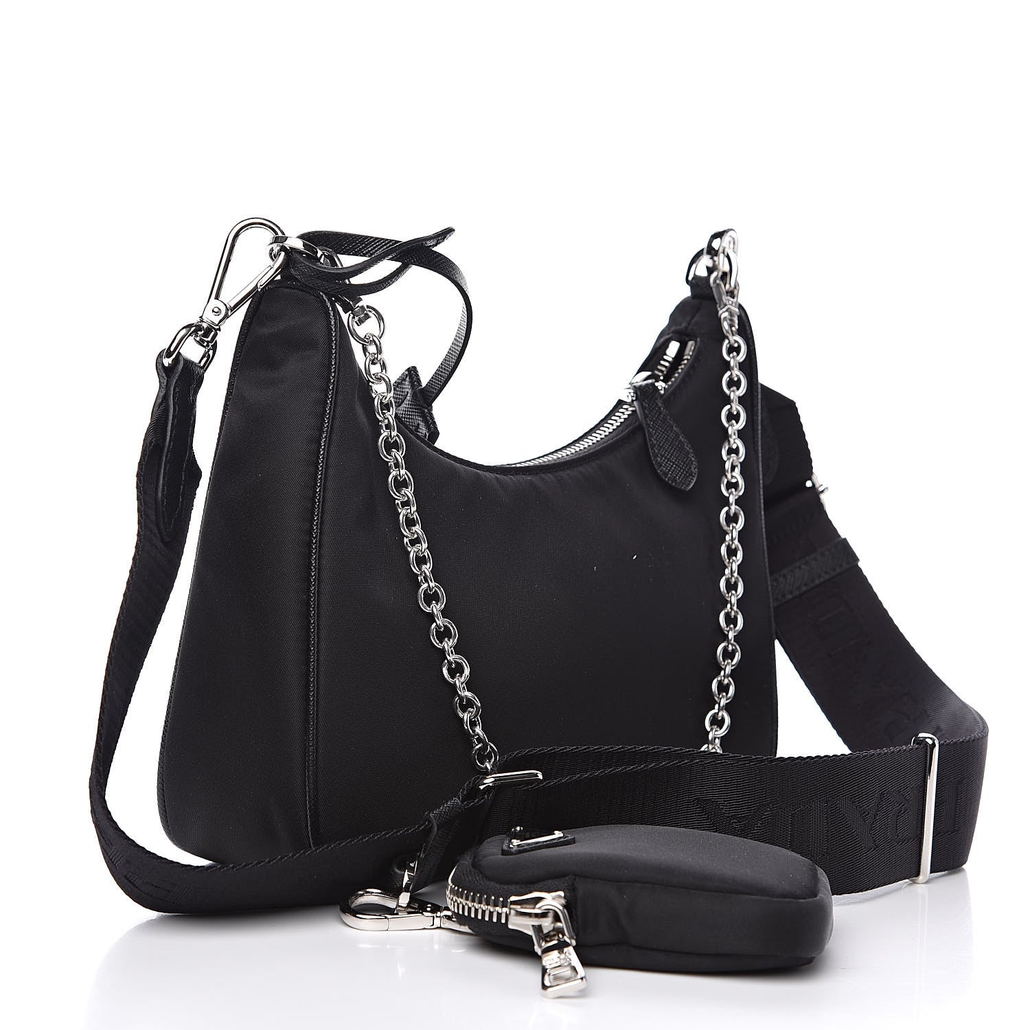 Prada Nylon Re-Edition 2005 Shoulder Bag Black 3 of 9
