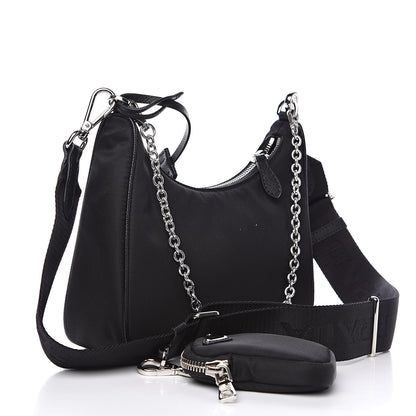 Prada Nylon Re-Edition 2005 Shoulder Bag Black 3 of 9
