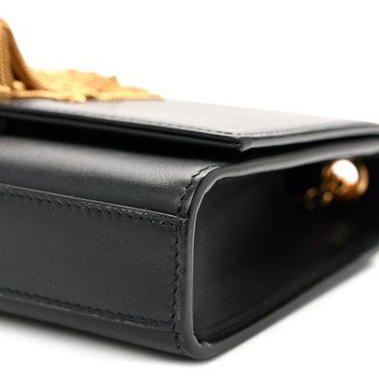 Saint Laurent Smooth Calfskin Small Classic Monogram Kate Tassel Satchel Black 9 of 9