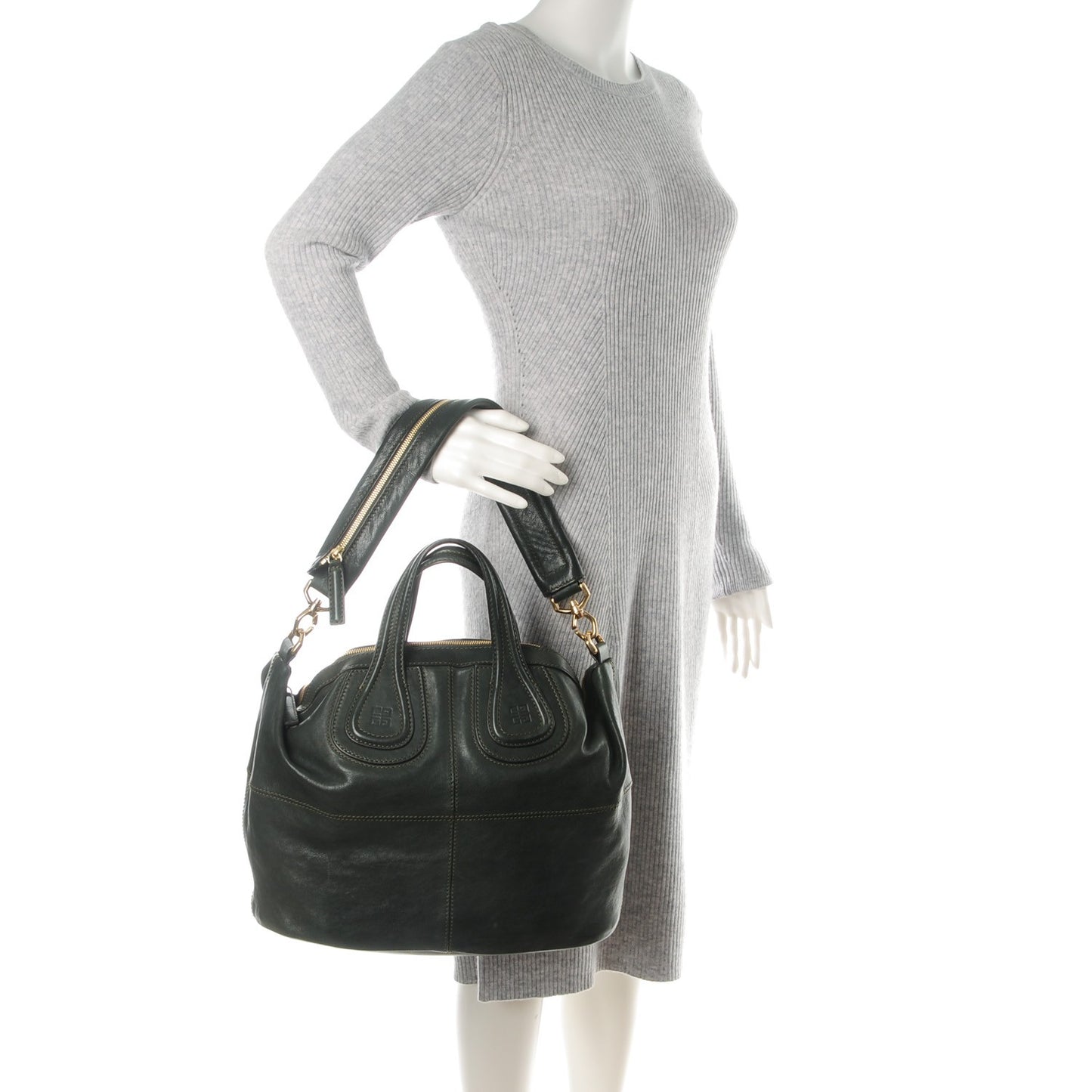 Lambskin Medium Nightingale Bottle Green